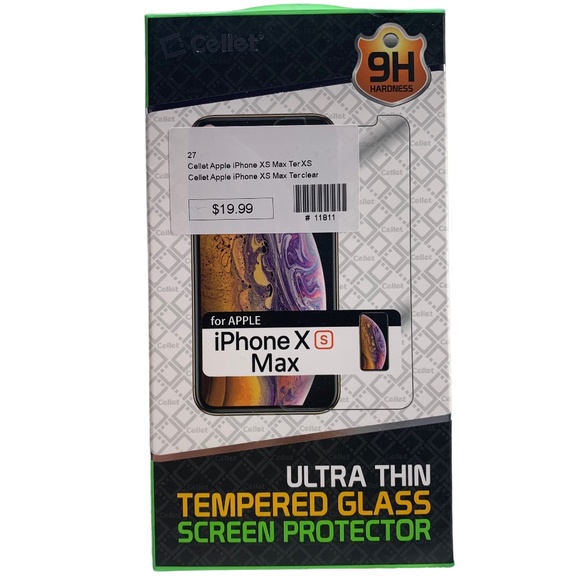 Cellet Tempered Glass Screen Protector iPhone XS Max - Picture 1 of 2